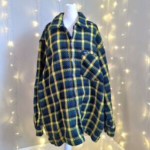 Vintage Chapter by Kohli Chunky Knit Shacket Jacket Houndstooth Plus Size 3X